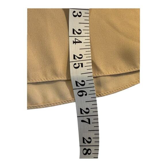 NEW Sami & Jo Women's‎ Beige Button-Up Blouse Large Roll-Tab Sleeves Casual NWT - Picture 6 of 7